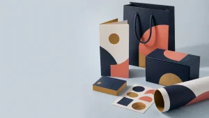 Business cards, packaging, brochures, stickers and a poster